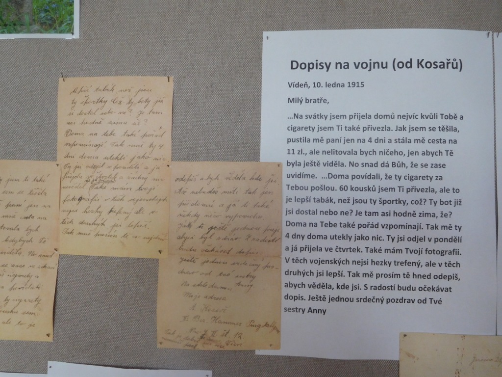 dopisy na vojnu